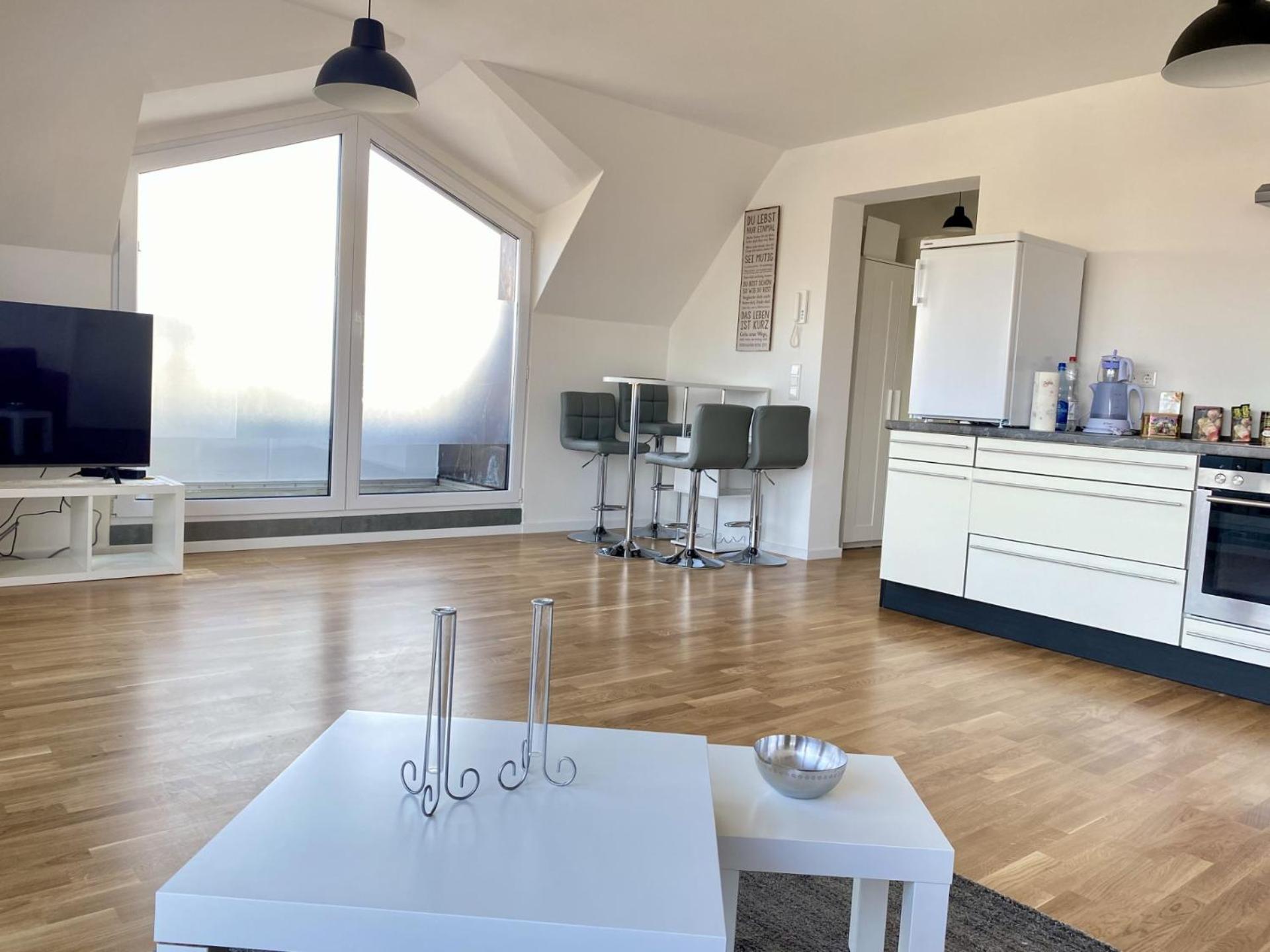 Schoenes Erwachen Im Frankfurter Penthouse Frankfurt am Main Dış mekan fotoğraf
