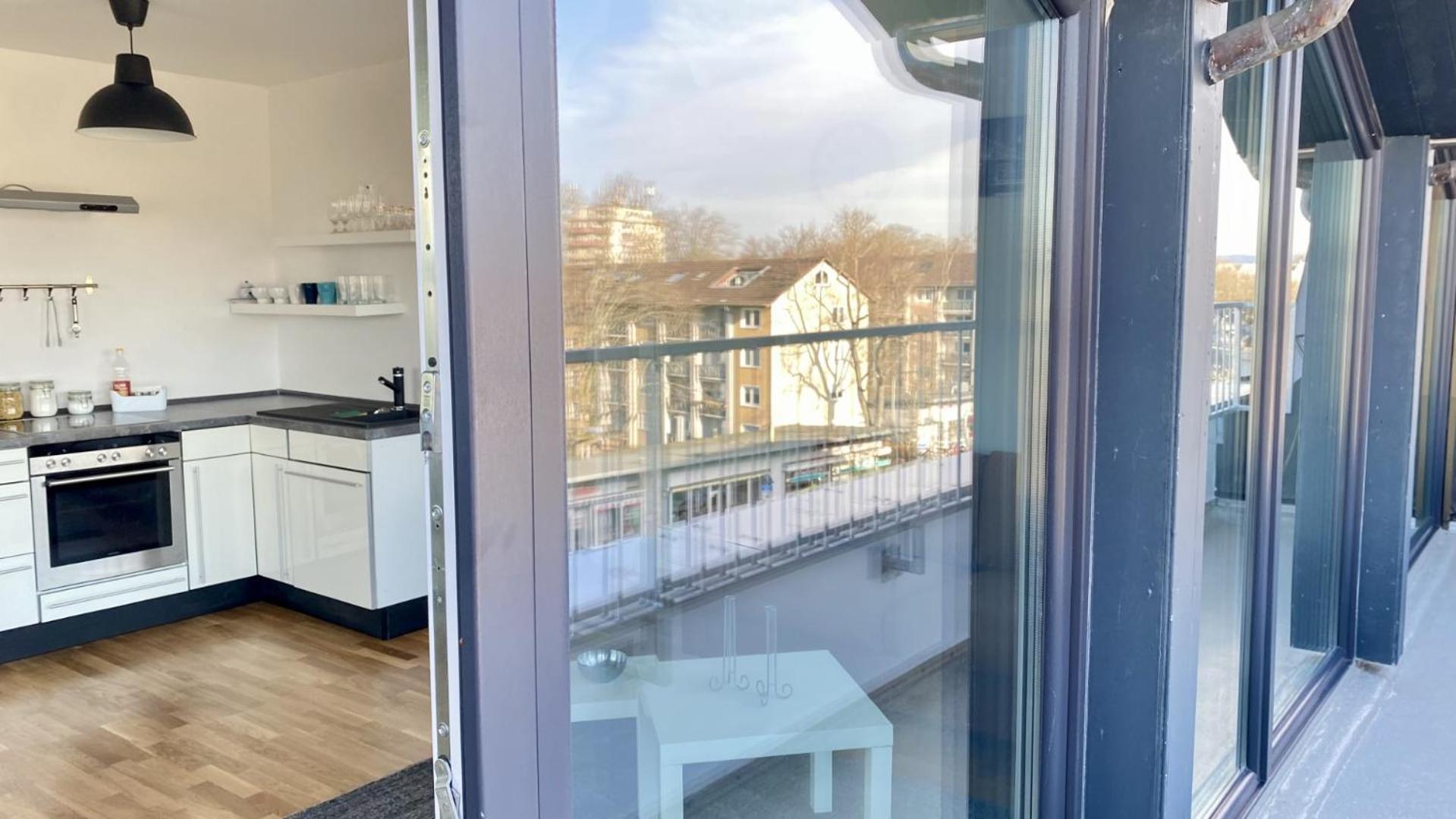 Schoenes Erwachen Im Frankfurter Penthouse Frankfurt am Main Dış mekan fotoğraf